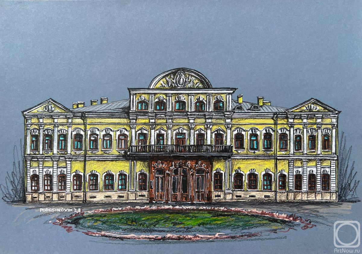 Podosinovik Sasha. Front view of an 18th century building in St.Petersburg #6