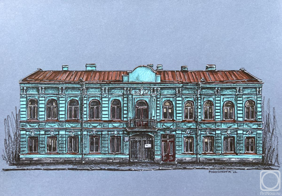 Podosinovik Sasha. Front view of a 19th century building in Saint Petersburg #7