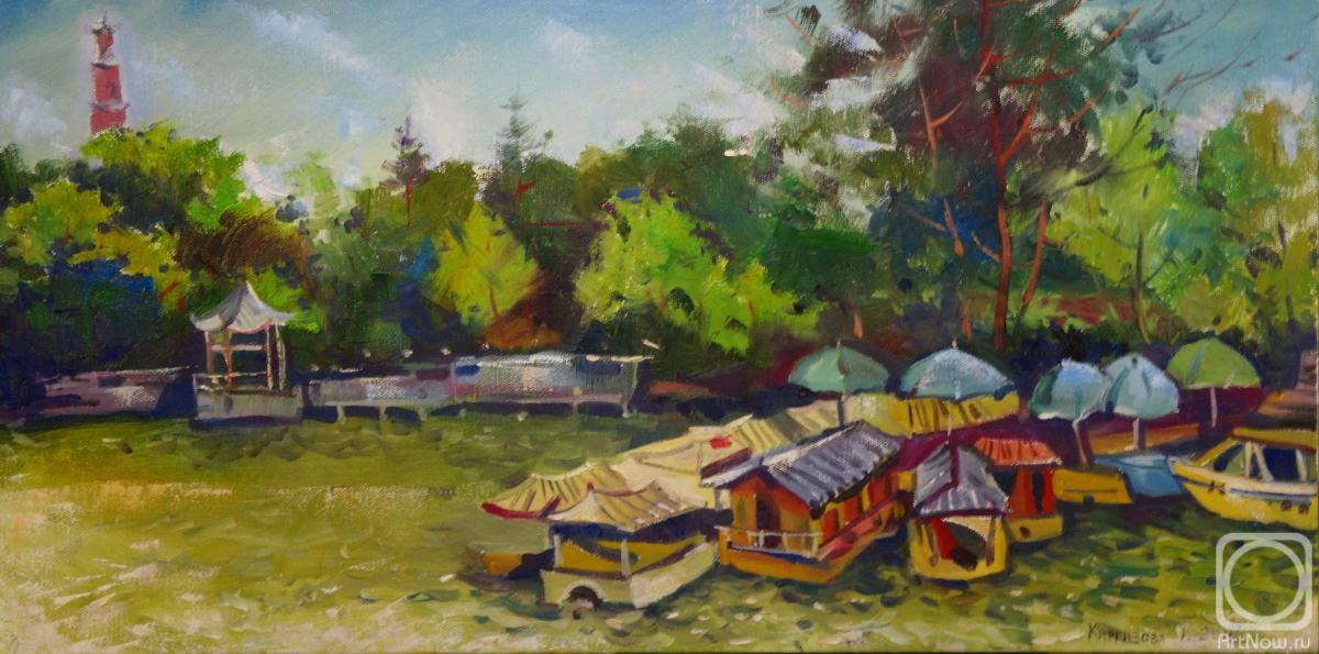 Картина. Киргизова Татьяна. Китай. У реки