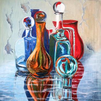 Glass still life 2 (Glass Vases). Polischuk Olga