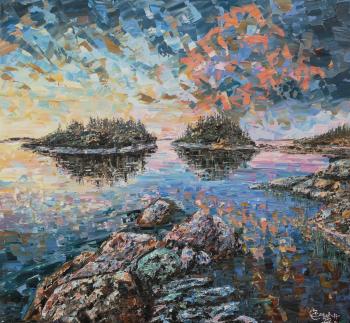 White Nights of Karelia (Painting White Lake). Smirnov Sergey