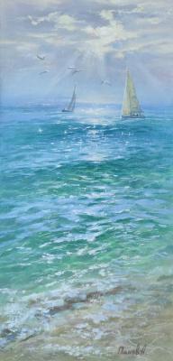 The sea is flooded with the sun (Shimmering Sea). Panov Aleksandr