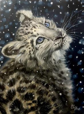 Snow leopard cub. Ushanova Elena