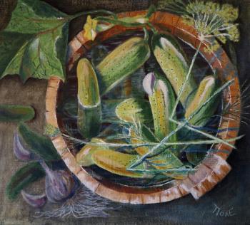 Still life with pickles (Green Picture). Polischuk Olga