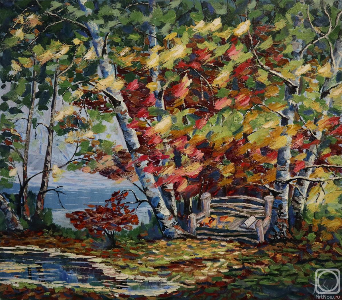 Polischuk Olga. Autumn landscape by the river