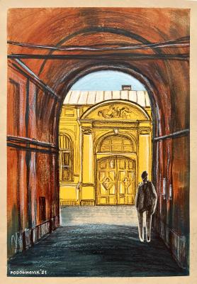 Courtyard arch (Detailed Painting). Podosinovik Sasha