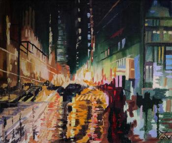 Night life of the city (Life In The City). Polischuk Olga