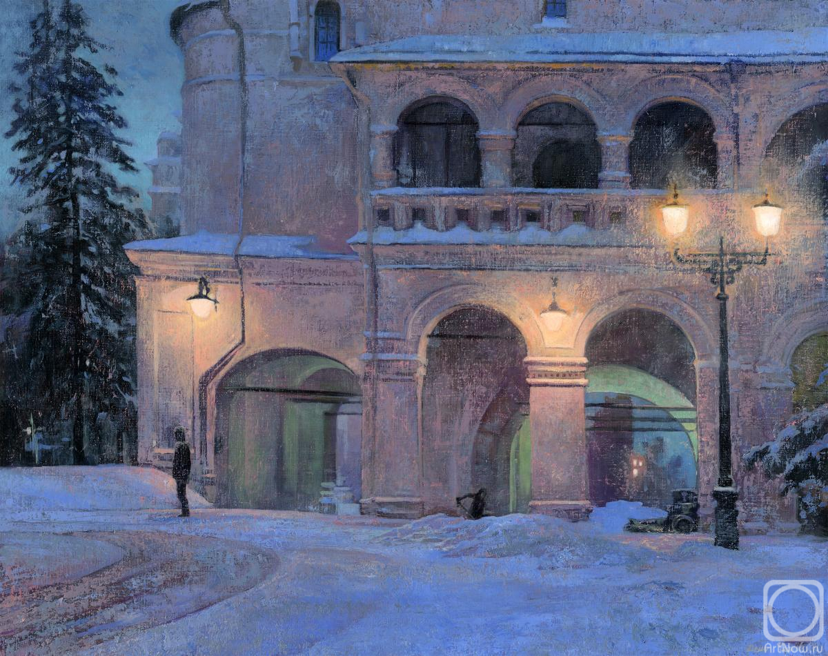 Chernov Denis. Blizzard in Moscow Kremlin The Patriarchal Chambers
