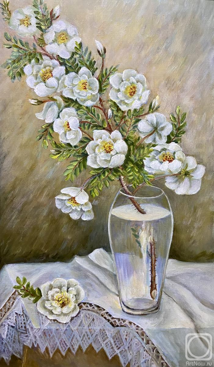 Harchenko Tamara. White wild rose