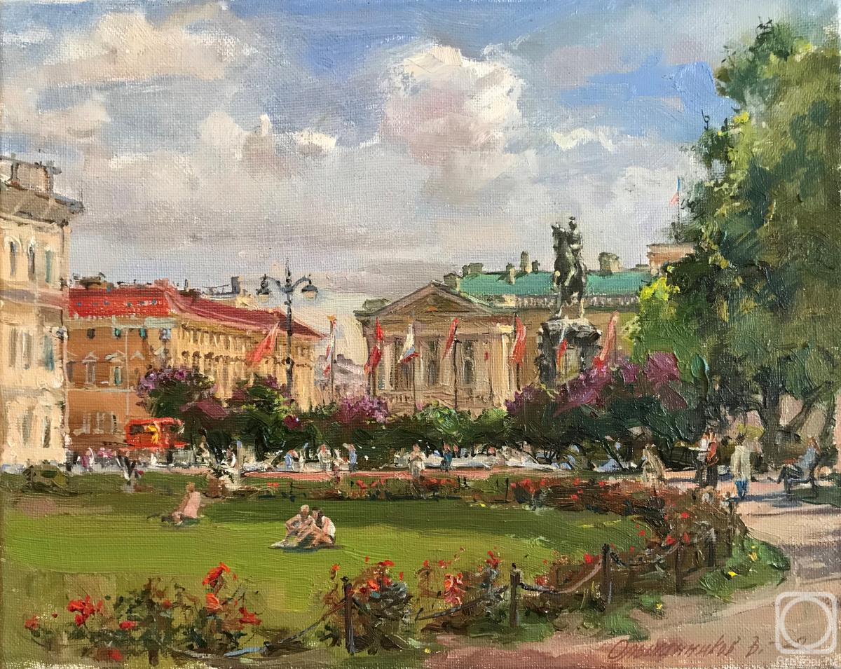 Olshannikov Vasiliy. On St. Isaac's Square. St.Petersburg