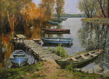 Autumn. The boats. Malykh Evgeny