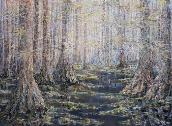 Cypresses of Caddo Lake (Painting Cypresses). Smirnov Sergey