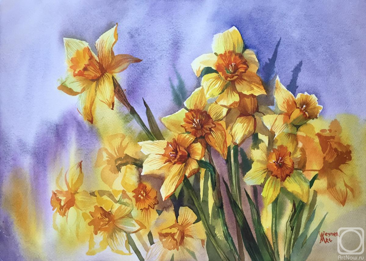 Veyner Nataliya. Bouquet of daffodils