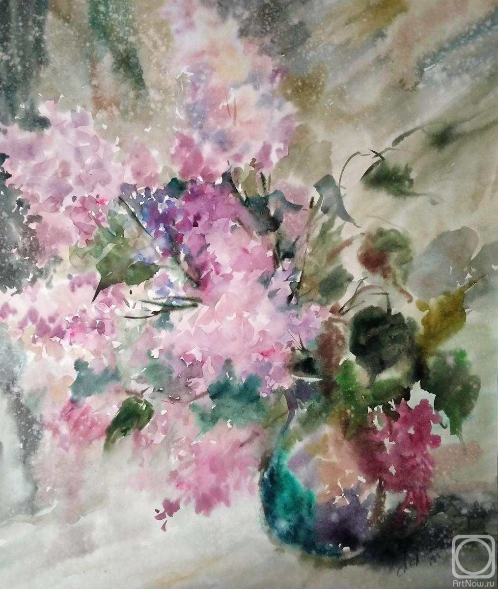 Aleksandrov Aleksandr. Lilac bush. May mood