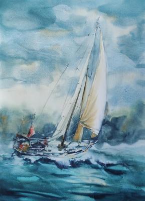 Under sail. Krivoruchenko Elena