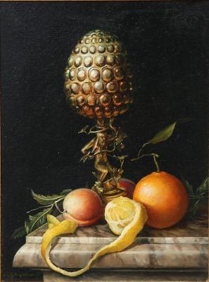 Still Life with Cup and Fruit