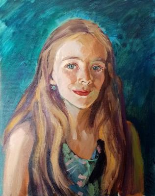 Portrait of Polina, from life. Dobrovolskaya Gayane