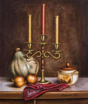 Still life with candlestick. Nersesyan Nadezhda