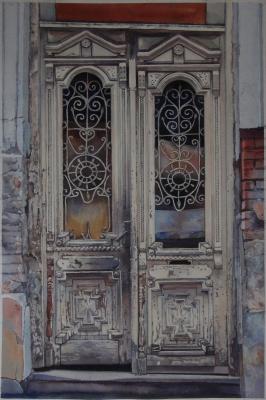 Old door in Georgia. Panov Evgeniy