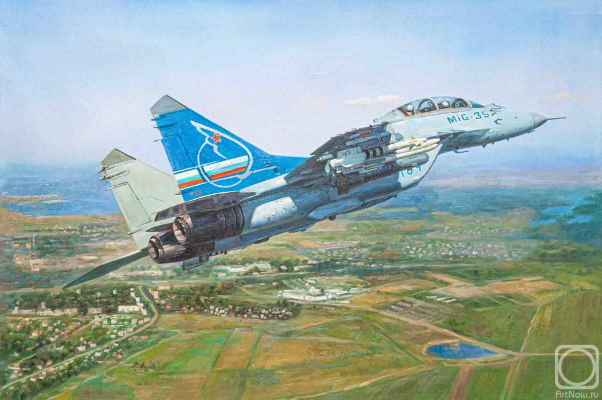 Kamskij Savelij. Aircraft MiG-35. Between heaven and earth