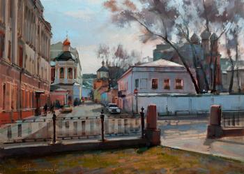 On Petrovka by the Pipe. Krapivensky lane (The Views Of Moscow). Shalaev Alexey