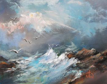 Storm at sea (). Lednev Alexsander
