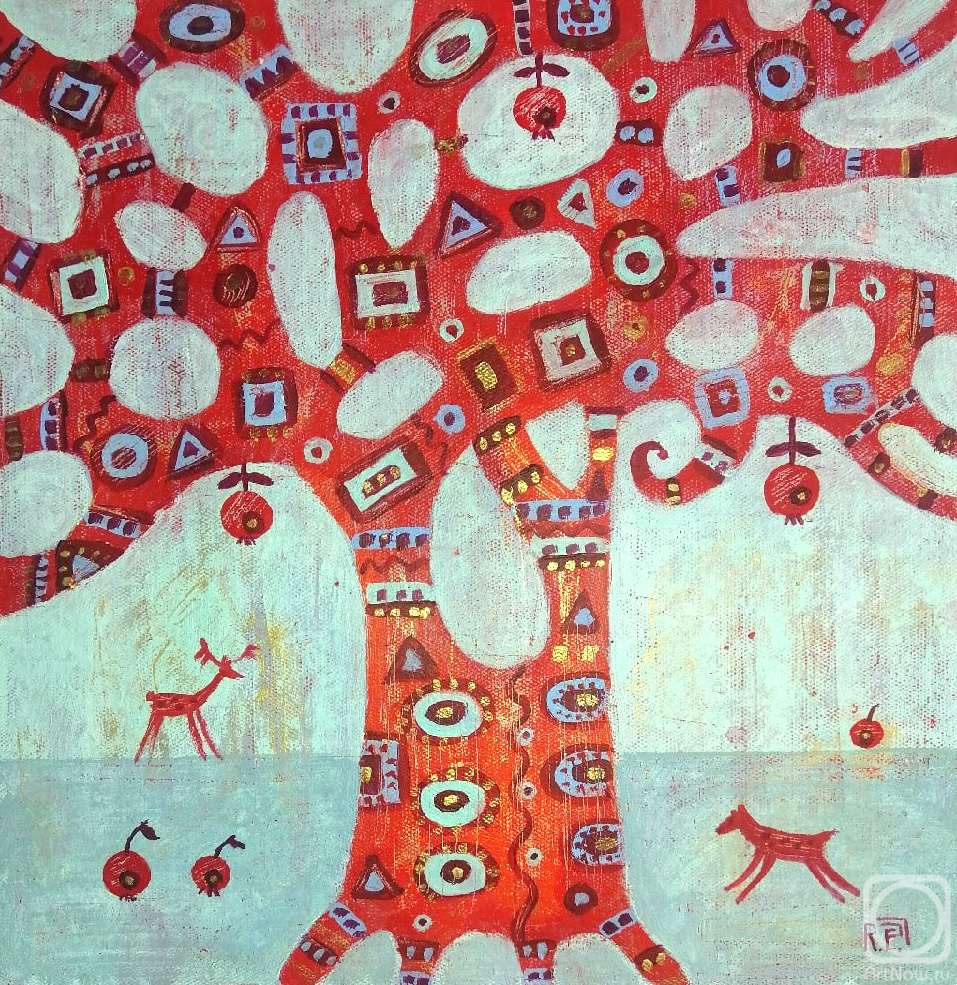 Razina Elena. Scarlet tree of life
