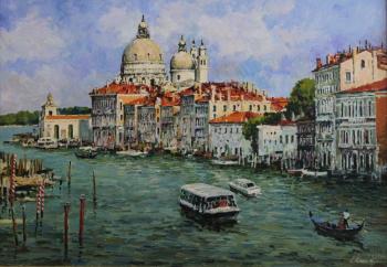 Painting Venice. Canal Grande. Malykh Evgeny
