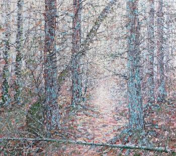 In spruce thicket (Dark Forest Painting). Smirnov Sergey