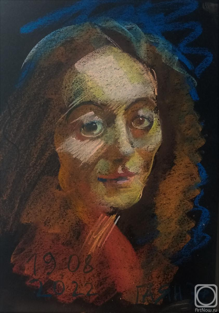 Dobrovolskaya Gayane. Portrait of a poetess, sketch from life