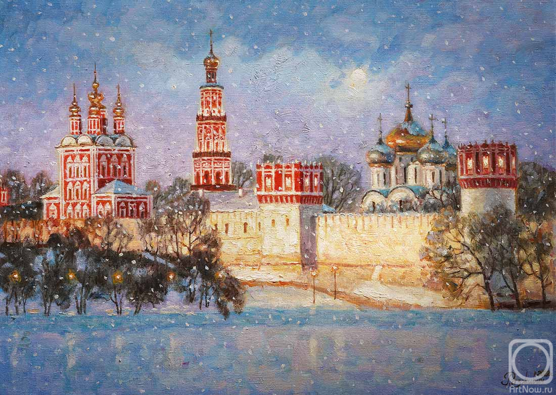 Razzhivin Igor. Novodevichy Monastery in the snow