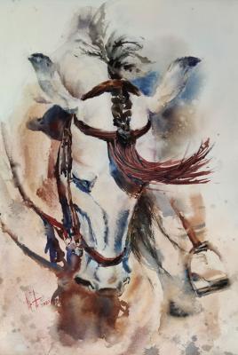Grace of strength (Equestrian Portrait). Krivoruchenko Elena