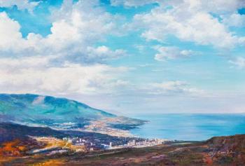 Yalta. Where the sky meets the sea (Painting Yalta). Romm Alexandr