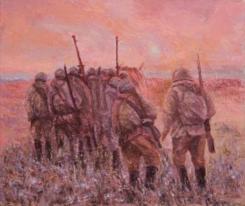 Roads of war (Soviet Painting). Gaponov Sergey