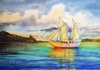 Sailboat (Sailing Ship). Movsisyan Tigran