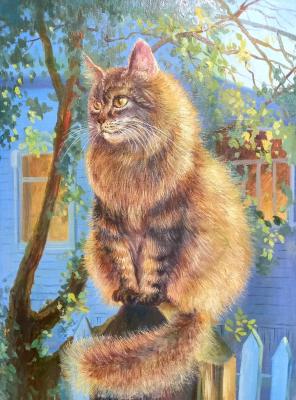 Portrait of a cat Tishka (An Animalistic Genre). Kuznetsova Yuliya