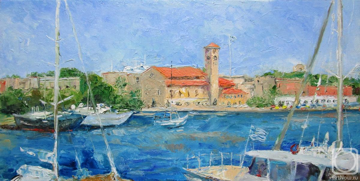 Serova Aleksandra. Rhodes harbour
