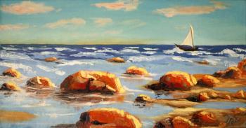 Rocky seashore (Bright Stones). Polischuk Olga