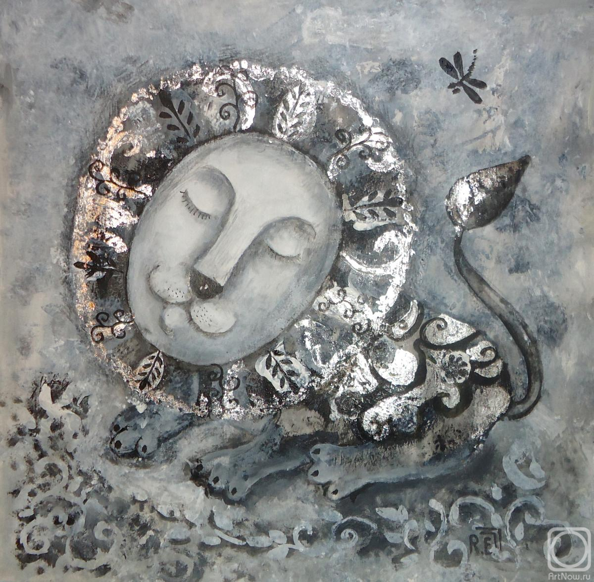 Razina Elena. Lion and dragonfly