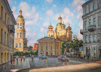 Cathedral illuminated by the sun (Vladimir Cathedral). Razzhivin Igor