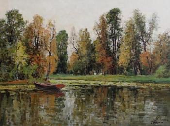 Painting Autumn in the park. Malykh Evgeny