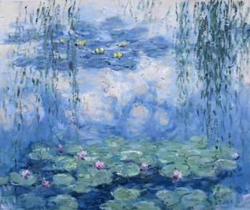 Copy of Claude Monet's painting Water Lilies, N39. Kamskij Savelij