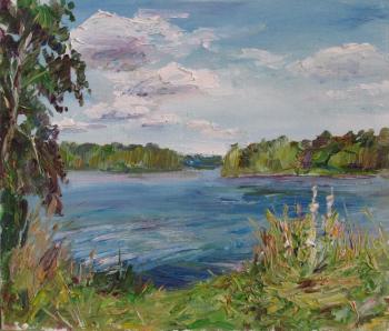 Painting Forest Lake. Novikova Marina