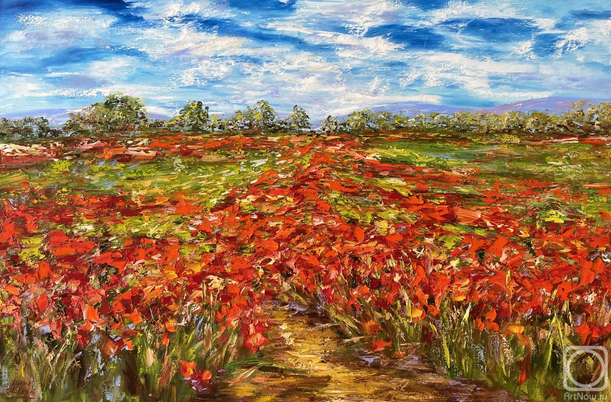 Malivani Diana. Path in the Field of Poppies