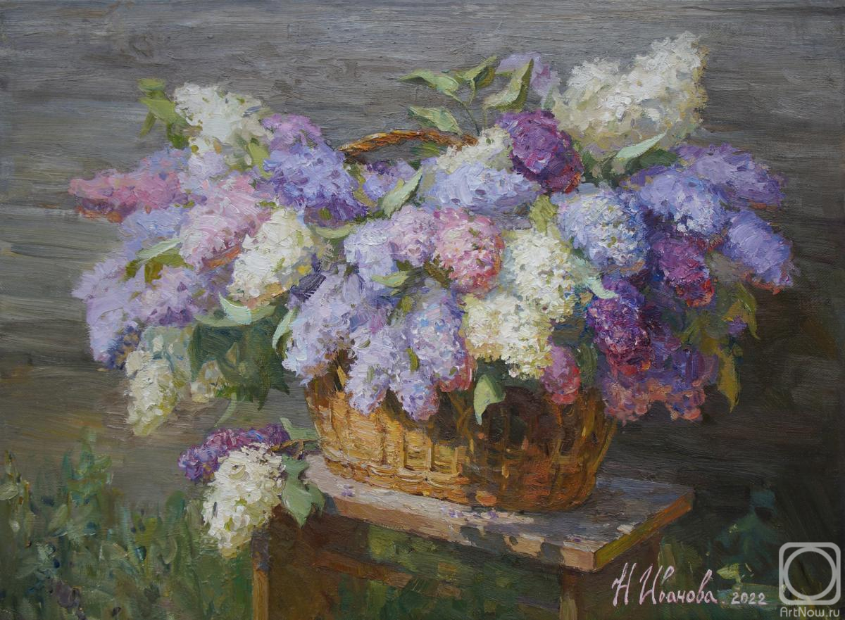 Ivanova Natalya. Lilac in the basket