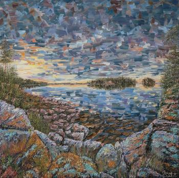 Karelian coasts (Impasto Oil Painting). Smirnov Sergey