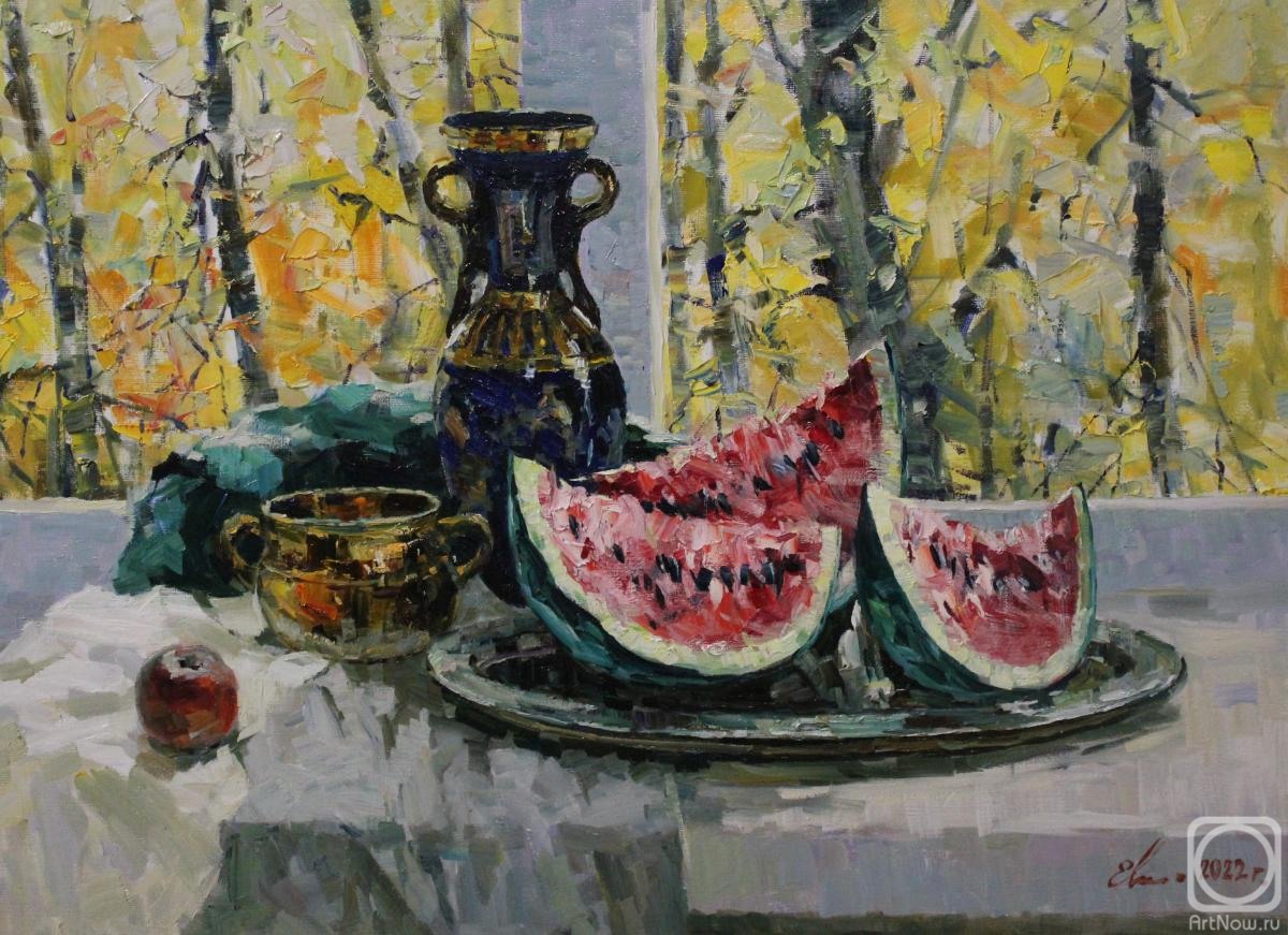 Malykh Evgeny. Still life with a water melon