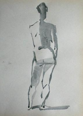 Sketch from the back. Shebarshina Svetlana