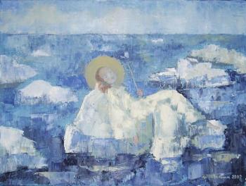 ANGEL resting on ice floe. Adamovich Janna