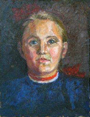 Portrait of young girl. Yudaev-Racei Yuri